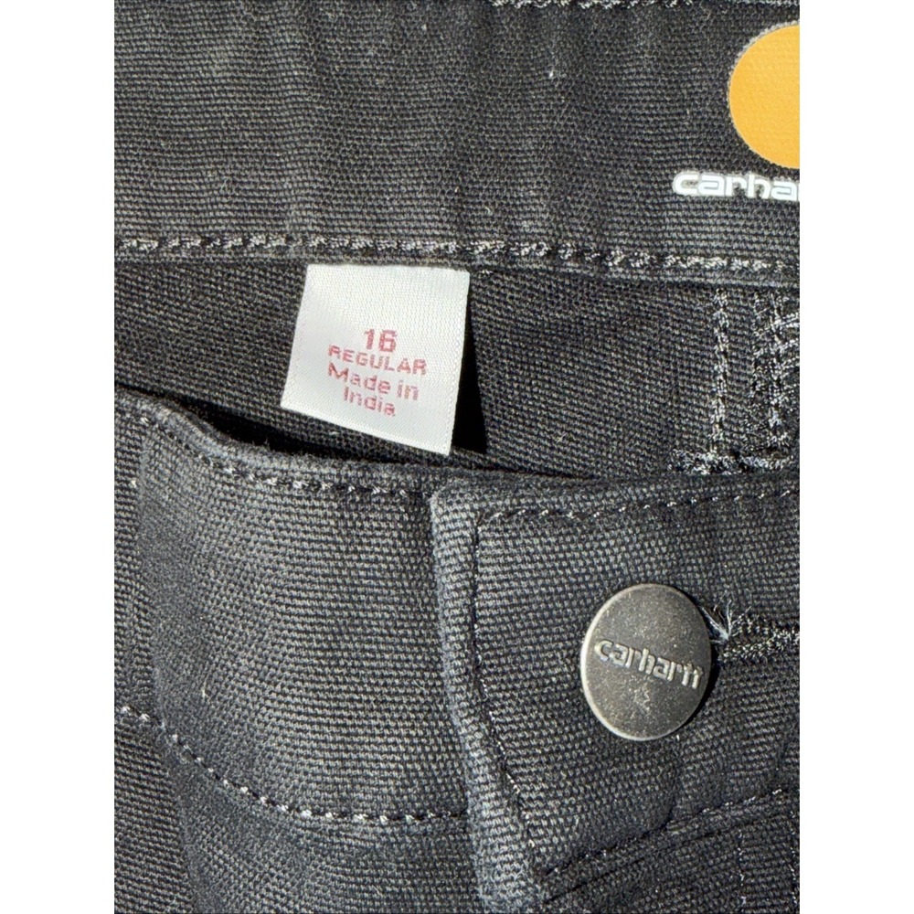 CARHARTT Women's Crawford Original Fit Double Front Work Pants 16 REG NWT-Black - Picture 9 of 11